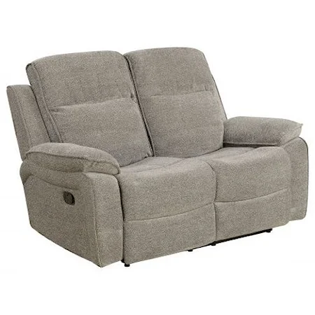 Casual Power Reclining Loveseat with Power Tilt Headrests